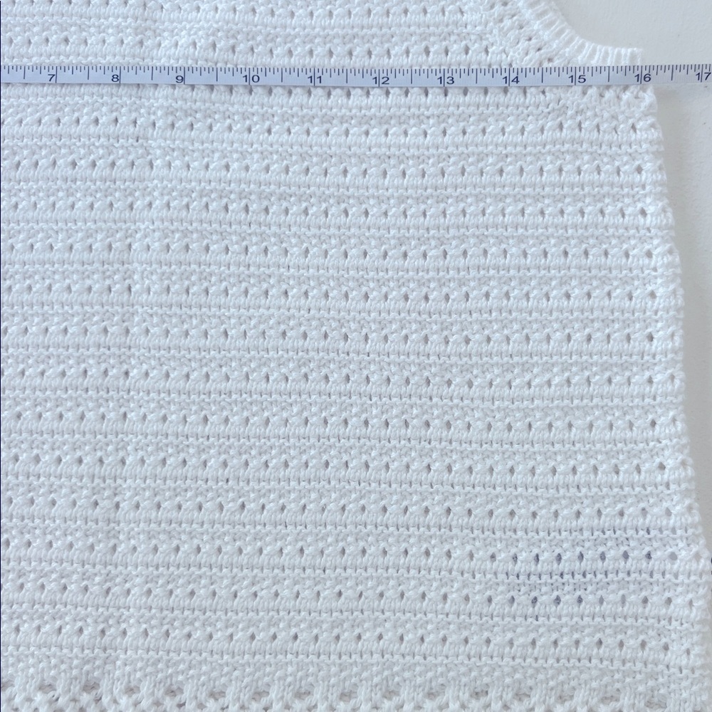 NWT J Crew Crochet sweater-tank Womens Small White - Picture 6 of 9